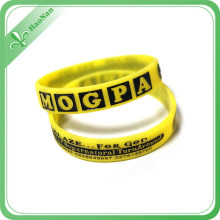 Wholesale Cool Embossed Logo Silicone Wristband